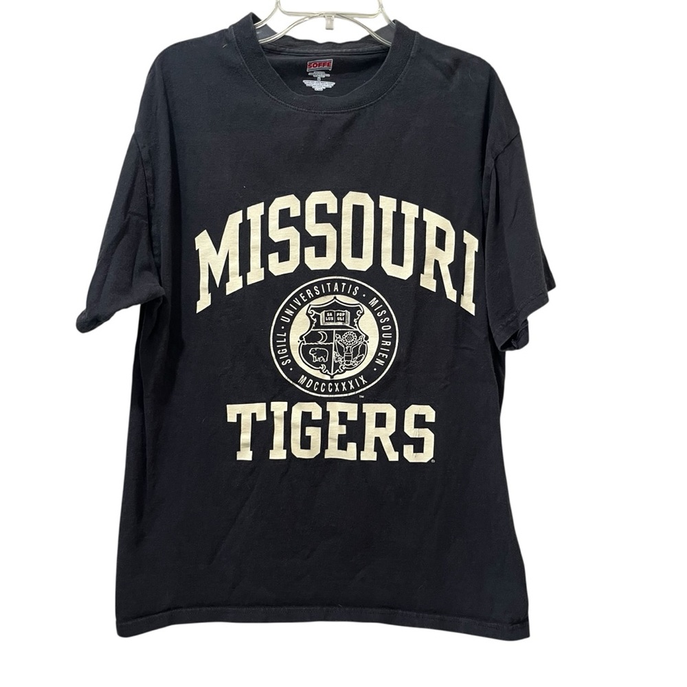 Soffe Mizzou Tigers University Of Missouri NCAA College T-shirt‎ Medium Black